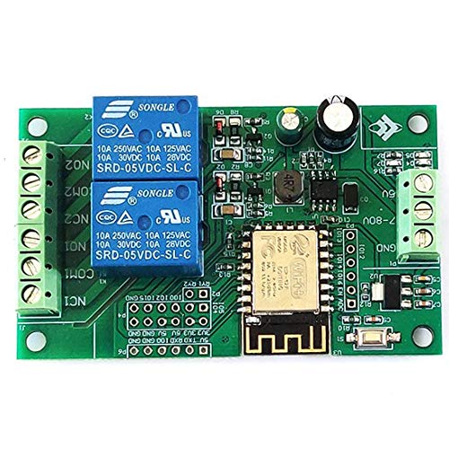 BYCUFF Esp8266 Esp-12F Wifi Relais 2Channel 5V / 8-80V Netzwerk Relais Switch f¨¹r die Fernsteuerung der f¨¹r Ide Smart BYCUFF Esp8266 Esp-12F Wifi Relais 2Channel 5V / 8-80V Netzwerk Relais Switch f¨¹r die Fernsteuerung der f¨¹r Ide Smart von BYCUFF