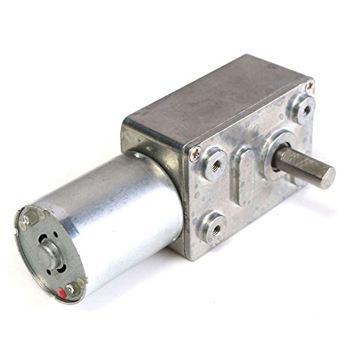 BYCUFF GW370 12 V 6 U/Min Reversibler Getriebemotor mit Schneckenraddrehmoment Turbo-Gleichstrommotor 35A von BYCUFF