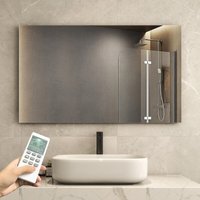 Byecold - Infrarotheizung Spiegel mit Thermostat 580 Watt - Spiegelheizung Infrarot - Infrarot Wandheizung mit Fernbedienung - Elektroheizung von BYECOLD