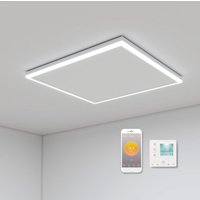 Infrarotheizung mit Thermostat 400 Watt, Deckenheizung Infrarot mit led Beleuchtung, Infrarotheizung Deckenmontage, App Fernbedienung Steuerung, von BYECOLD