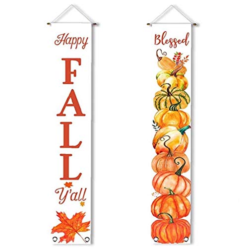1pc Kürbis Porch Schild, Erntekürbis Porch Sign Fall Autumnn Maple Vertikal Welcome Sign Banner Für Home Tür Decor 1pc Kürbis Porch Schild, Erntekürbis Porch Sign Fall Autumnn Maple Vertikal Welcome Sign Banner Für Home Tür Decor von BYFRI