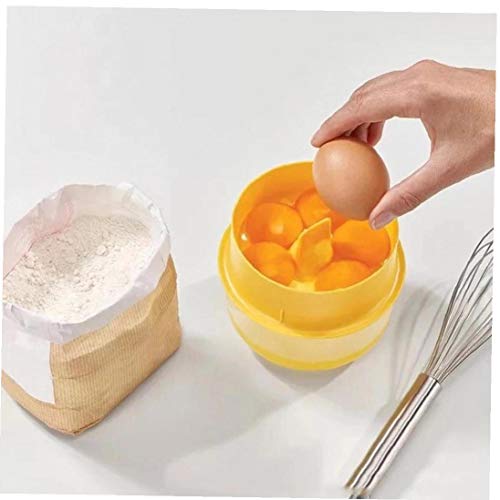 BYFRI 1pc Ei-Separator-weiß Yolk Sifting Werkzeug DIY Home Küche Eierkocher Praktische Eidotter Separator Chef-backen-Gadget (zufällige Farbe) von BYFRI