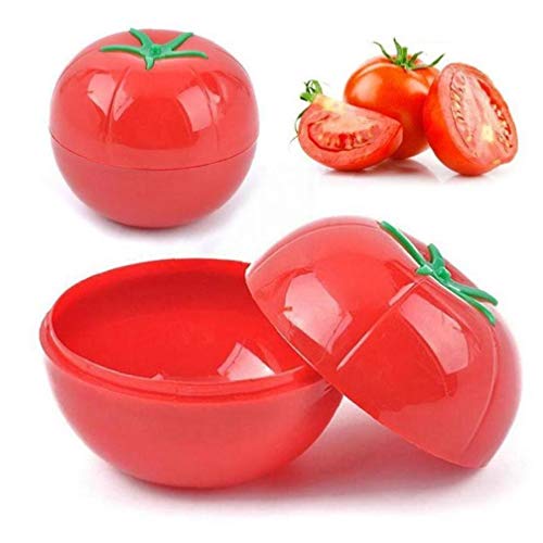 BYFRI 1pc Küche-nahrungsmittelbehälter Deckel - Obstschale Halten Lebensmittel Frisch Aufbewahrungsbox - Kreative Tomaten Essen Savers Shaped von BYFRI