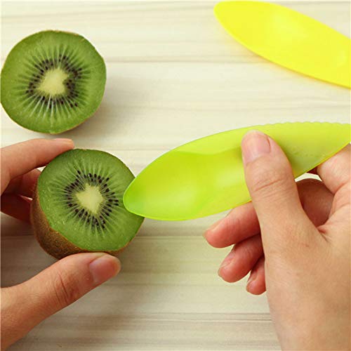BYFRI 3pcs Kiwi Plastiklöffel Obst Schäler Cutter Löffel Küche Gadget Zufällige Farbe von BYFRI