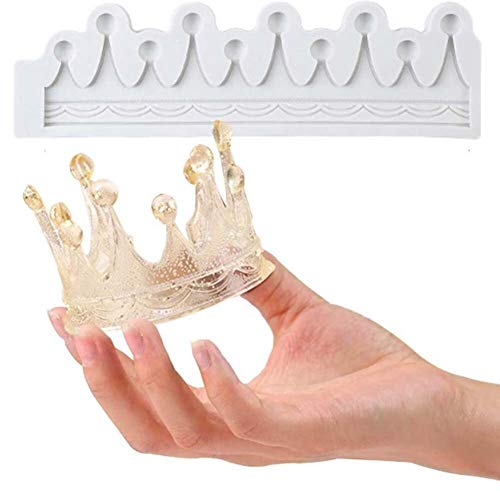 BYFRI Silikon-Fondant-Formen 3D Kronen-Form-schokoladen-Formen Süßigkeit-Form-zuckermasse Form-Kuchen-Dekoration-Werkzeug-Kuchen-Deckel von BYFRI