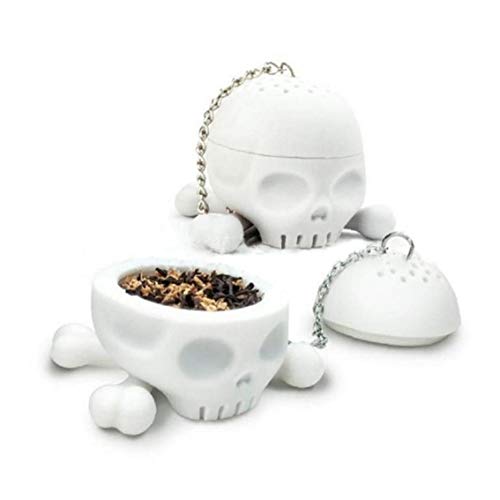 BYFRI Silikon-T-Knochen Tee Knochen Schädel Teesieb ungeheftetes Blätter Teesieb Infuser BYFRI Silikon-T-Knochen Tee Knochen Schädel Teesieb ungeheftetes Blätter Teesieb Infuser von BYFRI