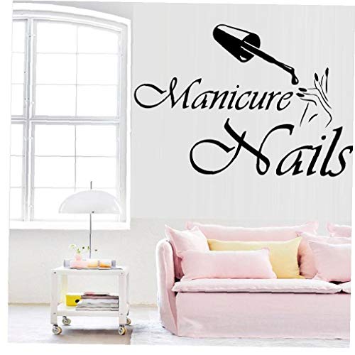 BYFRI Vinyl Wandtattoo Nails Salon Design-Wand-Aufkleber Innen Maniküre Für Schönheitssalon Fensterdekoration Aufkleber 40 * 57cm BYFRI Vinyl Wandtattoo Nails Salon Design-Wand-Aufkleber Innen Maniküre Für Schönheitssalon Fensterdekoration Aufkleber 40 * 57cm von BYFRI