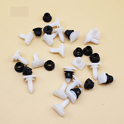 BYHGDEQ [Autoteile] Car Styling 20 Teile/los Cover Trim Clips ÖSEN Kick 191853577A Türleisten Clips & amp; Tülle for VW Golf Jetta MK2 Corrado [Einfach zu ersetzen] von BYHGDEQ