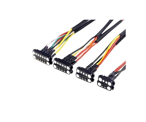 1/3/5 Paar gefederte Stecker und Buchse, 2,54 mm Rastermaß, 2P, 3, 4, 5, 6, 7, 8, 9-polig, Durchgangslöcher, PCB-BTB-Anschluss, 2A DC, magnetischer Pogo-Pin von BYINGS