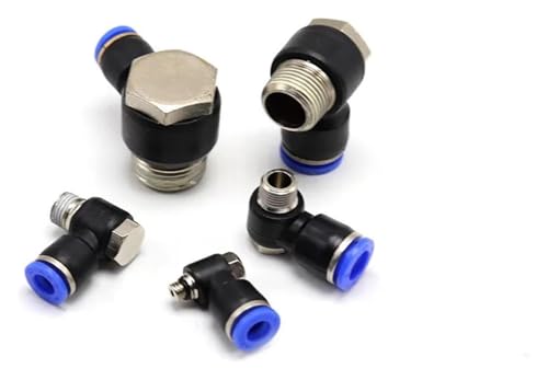 1 Stücke PH Schlauchanschluss Luftfitting 4-12Mm Außengewinde 1/4 "1/2" 1/8 "3/8" Nippel Messing Schnellkupplung Pneumatische Armaturen(Ph6-03) von BYINGS