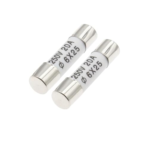 10 STÜCKE RO55 Sicherung BS1362 5 * 25mm 0,5A 1A 2A 3A 6A 8A 10A 15A 16A 20A 25A 250 V Keramiksicherung 6X25 MM Keramikversicherungsrohr(6X25MM,5A) von BYINGS