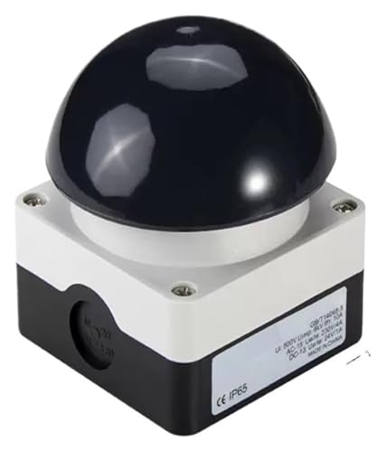 1pc Fußklöppelschalterfeder Selbstrückstellende/selbstsichernde Pull-Up-Reset-Not-Aus-Taste mit kreisförmigem Pilzkopf(Self Reset Black,1 PCS-1NO-1NC) von BYINGS