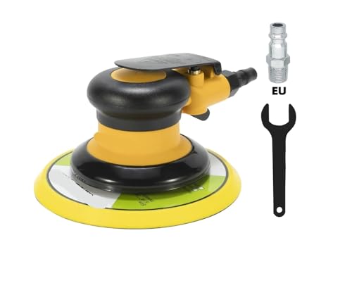 5 Zoll/6 Zoll pneumatischer Exzenterschleifer, Luftpolierer, 125 mm/150 mm, Luftstaubsauger, exzentrischer 5-mm-Schleifmaschinenanschluss von BYINGS