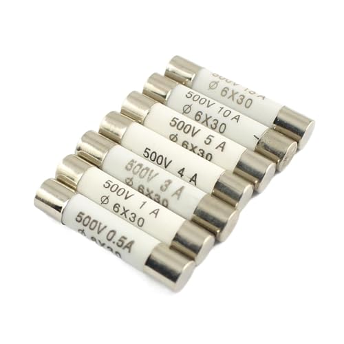 5 stücke Keramik Sicherungspatrone RO58 6x30mm 500V F 0,5A 1A 2A 3A 4A 6A 8A 10A 13A 15A 16A 20A 25A 30A Flink BS1362 6 * 30mm(1A 500V) von BYINGS