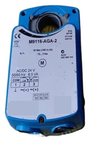 Dämpferantriebsregler, M9116-AGA-2, 24 V 16 NM, Dämpferantrieb for HLK von BYINGS