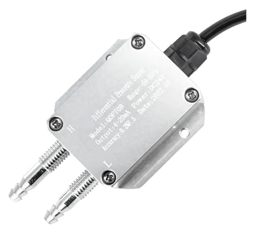 Differenzdrucktransmitter for 0-10 V 0-5 DC 24 Winddrucktransmitter -10-10 Kpa Drucktransmitter(0-5v Output,0-1Kpa) von BYINGS