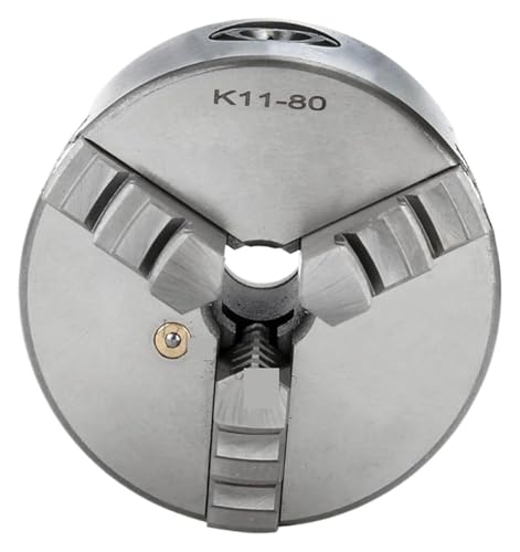 Dreibackenfutter 3 Zoll Backen-Drehfutter Selbstzentrierend K11-80 K11 80 80mm Mit Schraubenschlüssel und Schrauben Gehärteter Stahl Dreibackenfutter 3 Zoll Backen-Drehfutter Selbstzentrierend K11-80 K11 80 80mm Mit Schraubenschlüssel und Schrauben Gehärteter Stahl von BYINGS