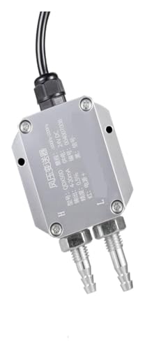 Drucktransmitter, Mikro-Differenzdrucksensor, Unterdruckmessgerät, Lüfterrohr, digitaler Differenzdrucksensor, 4-20 mA(0-200pa(withoutdisplay)) von BYINGS