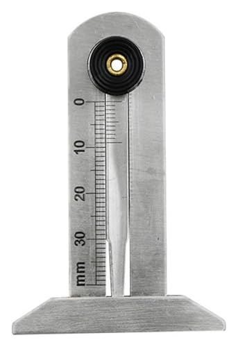 Messschieber Reifenprofil-Messgerät mit Nonius 0-30/50/60 Edelstahl-Sicherheitsreifenprofil-Messgerät(Stainlessirontireruler0-30mm) von BYINGS