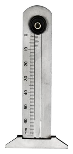 Messschieber Reifenprofil-Messgerät mit Nonius 0-30/50/60 Edelstahl-Sicherheitsreifenprofil-Messgerät(Stainlessirontireruler0-60mm) von BYINGS