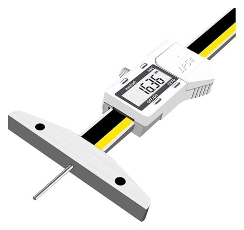 Messschieber mit Digitalanzeige, Tiefenmessschieber, elektronischer Tiefenmesser dünner Stange, Lineal zur Messung der Tiefe kleiner Löcher, 0–30, 0–100, 0–150, 0–200, 0–300 mm(0-50mm (2mm)) von BYINGS