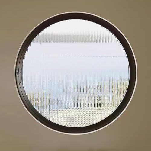 BYJSJY 360° Drehbares Rundfenster,Kellerfenster,Runde Fenster Dreh,Rahmen aus Aluminiumlegierung und gehärtetes Glasfenster,Küche Wohndeko Bullauge für Dachbodeneingang(Black,90cm/35.4in) von BYJSJY