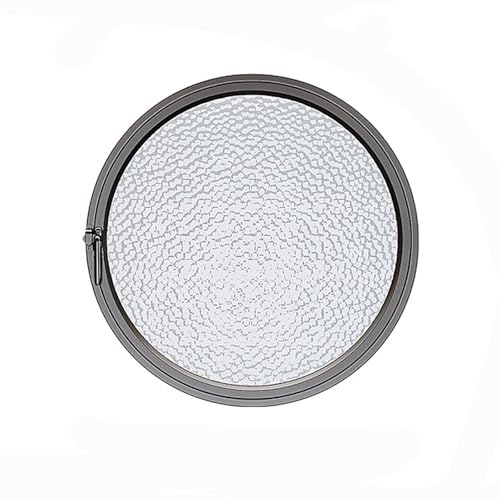 BYJSJY Runde Fenster,360° Drehbare Belüftung,Kellerfenster,Rundfenster Dreh,Rahmen Aus Aluminiumlegierung Und Gehärtetes Glasfenster,Küche Wohndeko Bullauge for Dachbodeneingang(Black,70cm/27.5in) von BYJSJY