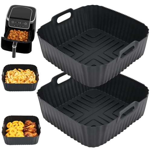 BYKITCHEN Silikonform Heißluftfritteuse für COSORI Turbo Tower Pro Heißluftfritteuse 2 kammern, Air Fryer Zubehör für COSORI BYKITCHEN Silikonform Heißluftfritteuse für COSORI Turbo Tower Pro Heißluftfritteuse 2 kammern, Air Fryer Zubehör für COSORI von BYKITCHEN