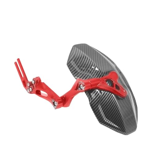 Craft Motorrad 3. Generation Heckfender, Verstellbar, Nachahmung Aus Kohlefaser, Aluminiumlegierung, Hinterrad-Kotflügel(A) von BYKJQKKDC