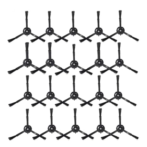 Ersatz-Seitenbürste, Kompatibel Mit Roborock S6 S60 S6 Pure S6 MaxV S55 S50 S51 S5 Max E25 E35, Haushaltsteil For Roboterstaubsauger(20pc black) von BYKJQKKDC
