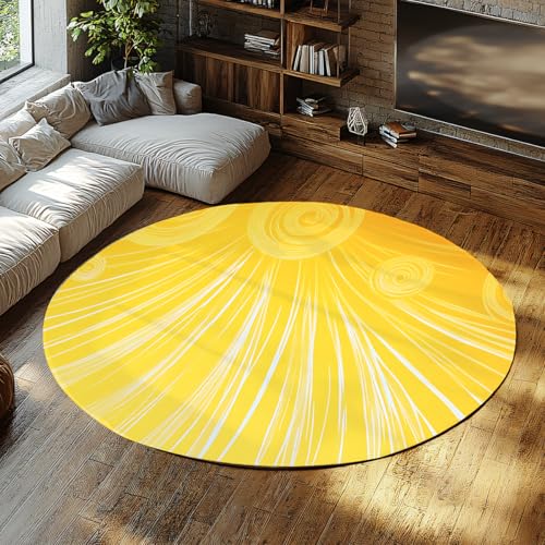 BYLEEHOMED Einzigartige Sommerkollektion waschbare Teppiche 60 cm einfacher runder Spulendruck großer Teppich für Schlafzimmer weicher Rutschfester Teppich für das Wohnzimmer BYLEEHOMED Einzigartige Sommerkollektion waschbare Teppiche 60 cm einfacher runder Spulendruck großer Teppich für Schlafzimmer weicher Rutschfester Teppich für das Wohnzimmer von BYLEEHOMED