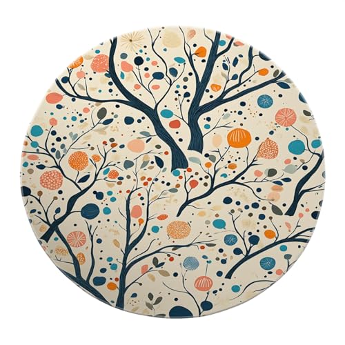 BYLEEHOMED Ethno Fashion Colors Runde Teppiche für das Wohnzimmer Boho Eingangsteppich 180 cm Colorful Dots Weicher maschinenwaschbarer Kreisteppich für das Arbeitszimmer BYLEEHOMED Ethno Fashion Colors Runde Teppiche für das Wohnzimmer Boho Eingangsteppich 180 cm Colorful Dots Weicher maschinenwaschbarer Kreisteppich für das Arbeitszimmer von BYLEEHOMED