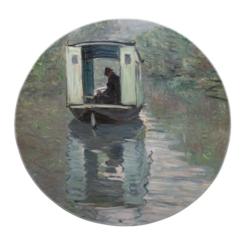 BYLEEHOMED Niedriger Flor Rutschfester impressionistischer Flussszenenteppich 60 cm weicher maschinenwaschbarer Bootskreisteppich Elegantes Nachttisch-Dekor BYLEEHOMED Niedriger Flor Rutschfester impressionistischer Flussszenenteppich 60 cm weicher maschinenwaschbarer Bootskreisteppich Elegantes Nachttisch-Dekor von BYLEEHOMED