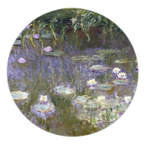 BYLEEHOMED Waschbarer runder Teppich 150 cm Monet Water Lilies Art Low Flor Circle Carpet Modernes von der Kunst inspiriertes Design Rund Teppiche für das Bett BYLEEHOMED Waschbarer runder Teppich 150 cm Monet Water Lilies Art Low Flor Circle Carpet Modernes von der Kunst inspiriertes Design Rund Teppiche für das Bett von BYLEEHOMED