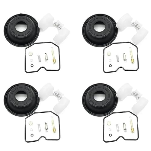 BYLKFC Vergaser-Umbauteile Motorrad-Vergaser-Reparatursatz Für Kawasaki ZR1100 Zephyr A1 A2 A3 A4 ZR 1100 1992–1995 4er-Set Vergaser-Reparatursätze, Ersatzteile Vergaser Reparatursatz Set von BYLKFC