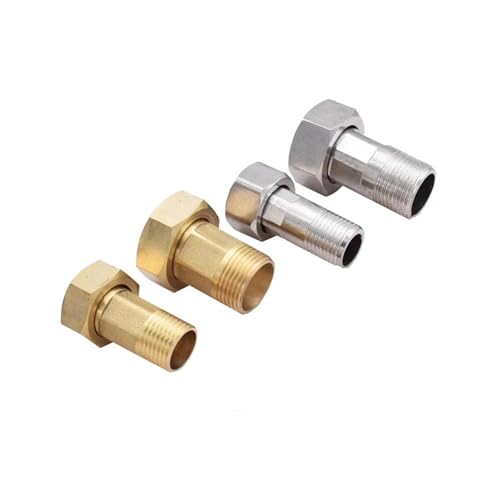 BYLSAGWHT 1/2" 3/4" 1" 1-1/4" 1-1/2" 2" BSP Female Male Thread Brass Pipe Fitting Adapter Coupler Connector for Water Meter(NO9) von BYLSAGWHT