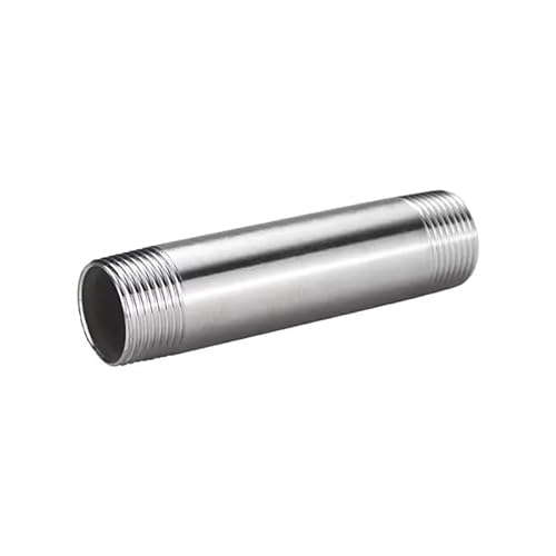 BYLSAGWHT 1/8" 1/4" 3/8" 1/2" 3/4" 1" Male Thread Long Nipple 304 Stainless Steel Tube Pipe Fitting Coupling Joint(Length 200mm,BSP1I4) von BYLSAGWHT