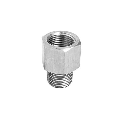 BYLSAGWHT 1/8" 1/4" 3/8" 1/2" 3/4" M5 M6 M8 M10 M12 M14 M16 M18 M20 Female Male Thread 304 Stainless Steel Pipe Fitting Coupling Joint(BSP1I8 to M12x1.75) von BYLSAGWHT