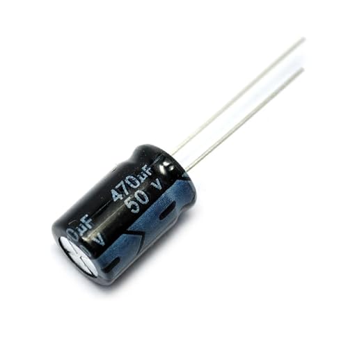 BYLSAGWHT 10PCS 50V 470UF 50 V / 470 UF Aluminum electrolytic capacitors Size 10 * 20mm 470UF 50V Electrolytic Capacitor von BYLSAGWHT