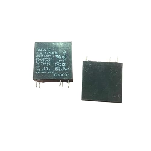 BYLSAGWHT 10pcs G5PA-2= G5PA-28 G5PA-2-12VDC G5PA-2-24VDC 5A 12VDC Relay von BYLSAGWHT