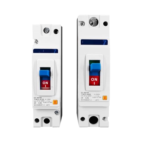 BYLSAGWHT 1P 150A DC 500V DC Solar Molded Case Circuit Breaker MCCB Overload Protection B Curve von BYLSAGWHT