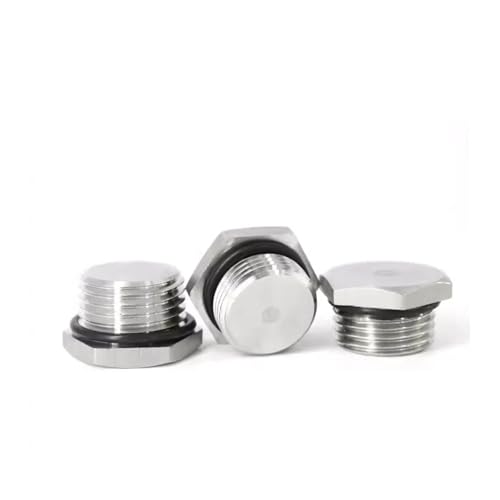 BYLSAGWHT 1PC 1" BSPP Male Thread 304 Stainless Steel Sealing Ring Hex Head End Cap Screw Pipe Fitting BYLSAGWHT 1PC 1" BSPP Male Thread 304 Stainless Steel Sealing Ring Hex Head End Cap Screw Pipe Fitting von BYLSAGWHT