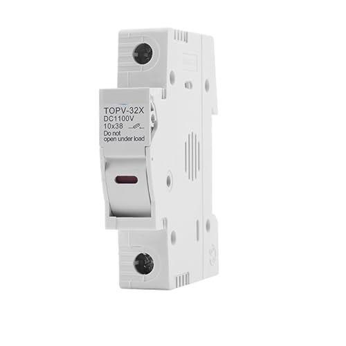 BYLSAGWHT 1PC 3P with LED 1100V DC Fuse Holder 10 * 38mm TOPV-32X(1P with LED) von BYLSAGWHT