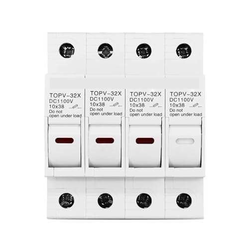 BYLSAGWHT 1PC 4P with LED 1100V DC Fuse Holder 10 * 38mm TOPV-32X von BYLSAGWHT