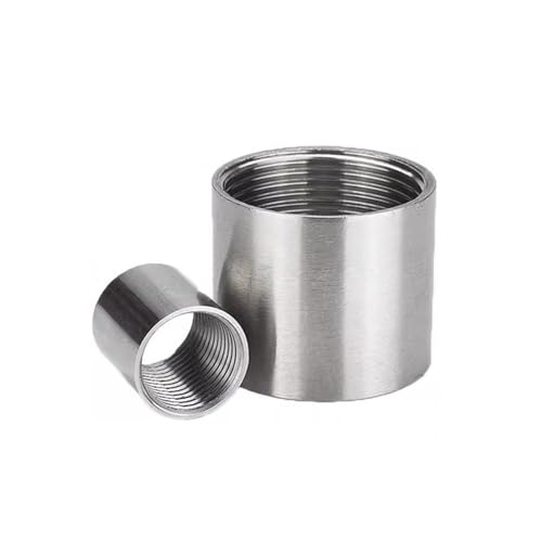 BYLSAGWHT 1PC Female Thread On Both Sides 2" BSP Female Threaded 304 Stainless Steel Water Pipe Fittings von BYLSAGWHT
