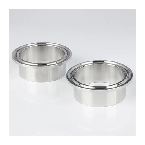 BYLSAGWHT 1Piece 304 Stainless Steel Weld Ferrule Connector Pipe Fitting Connector Adapter Coupling Fit Tri Clamp for Homebrew(42mm Ferrule OD 64) von BYLSAGWHT
