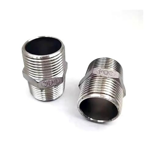 BYLSAGWHT 1pc 3" BSP Male Thread SS304 Stainless Steel Hex Nipple Union Pipe Fitting Connector Coupler BYLSAGWHT 1pc 3" BSP Male Thread SS304 Stainless Steel Hex Nipple Union Pipe Fitting Connector Coupler von BYLSAGWHT