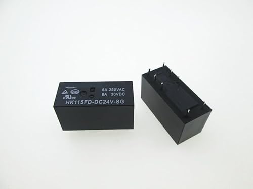 BYLSAGWHT 24V Relay HK115FD-DC24V-SG HK115FD-24VDC-SG HK115FDDC24VSG DC24V 24VDC 24V 8A 250VAC 8PIN von BYLSAGWHT