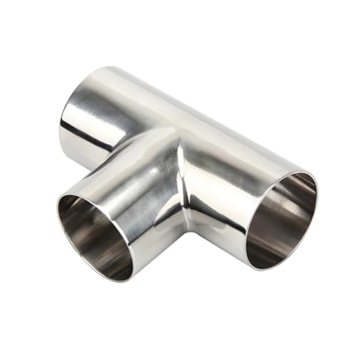 BYLSAGWHT 3/4'' 1'' 1.5'' 2'' 3'' 4'' Stainless Steel Weld 3 Way Tee Pipe Tubing OD x Thickness (38mm x 1.5mm, SS316) von BYLSAGWHT