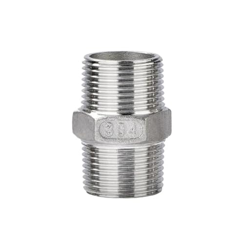 BYLSAGWHT 3/4" Male Thread Hex Nipple Stainless Steel Pipe Joint 304 for Direct Connection of Water Heating Pipe BYLSAGWHT 3/4" Male Thread Hex Nipple Stainless Steel Pipe Joint 304 for Direct Connection of Water Heating Pipe von BYLSAGWHT